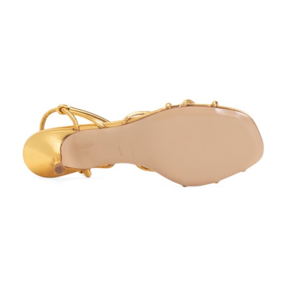 MARIA LUCA Made In Italy Leather Strappy Heeled Sandals - Picture 3 of 3